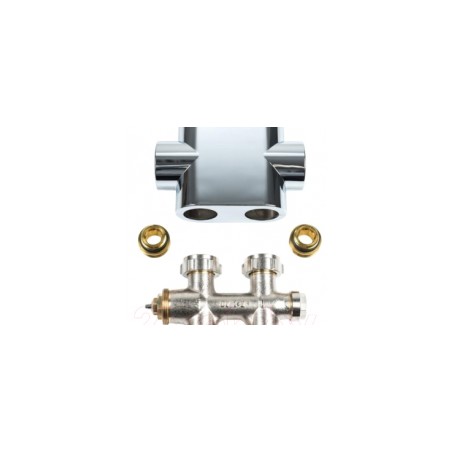 KERMI Dvieļu žāvētāja termoventilis balts, taisnais