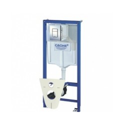 WC Komplekts rāmis podam 5-1, taustiņš Skate Cosmo hroms 38732000, stiprinājumi, blīve, Grohe fresh [EN]