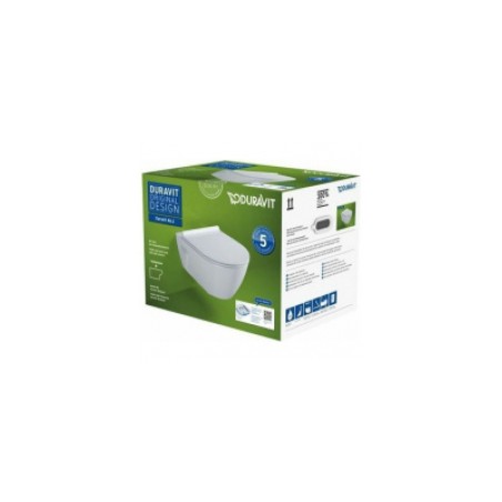 WC Duravit No.1 Rimless piekaramais ar soft close vāku, balts [EN]