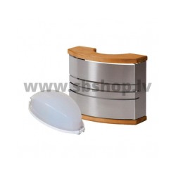 Harvia Saunas lampa ar nerūsējoša tērauda aizsargu [EN]