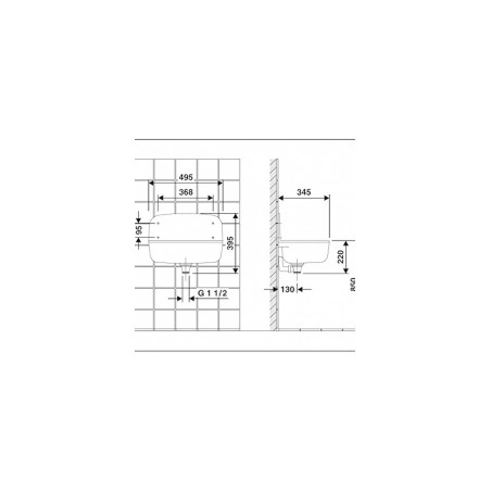 Izlietne SANIT saimniecības, granīta krāsā ar sienas plāksni 495x345, triecienizturīga plastmasa