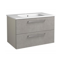 Mēbele ar keramsiku izlietni KAME JOY 76x46cm concrete / taupe [EN]