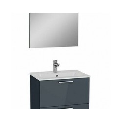 Izlietne ar skapīti VITRA 60x38x59cm antracīts, komplektā spogulis ar apgaismojumu [EN]