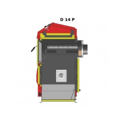 Atmos granulu apkures katli D 14 P/14kw  bez ventilātora