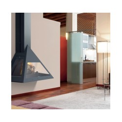 Chazelles KYLEN metāla kamīns (melns vai pelēks)