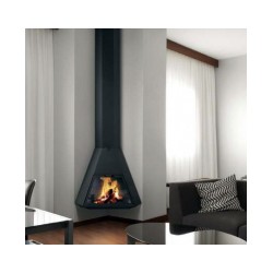 Chazelles VINKLE metāla kamīns (melns vai pelēks)