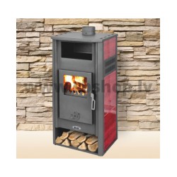 Malkas kamīns BLIST AMBASADOR LM N 9 kW, sarkans