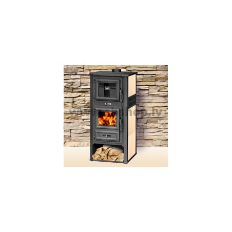 Malkas kamīns BLIST AMBASADOR R N 11 kW, ar cepeškrāsni, bēšs