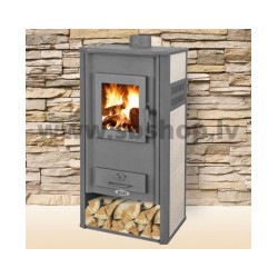 Malkas kamīns BLIST ROMA E 20 kW, ar centrālapkuri, bēšs