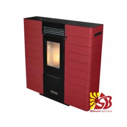 Centrometal granulu kamīns CentroPelet ZS10 C sarkans, 2,92-9,01kW, ar gaisa apkuri