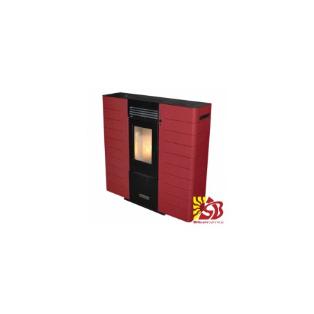 Centrometal granulu kamīns CentroPelet ZS10 C sarkans, 2,92-9,01kW, ar gaisa apkuri