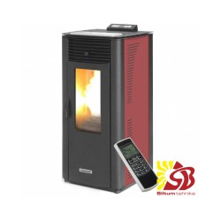 CENTROMETAL granulu kamīns ZV32 C sarkans  ar centrālapkuri 8,57/30,48 kW