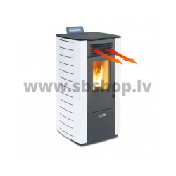 Centrometal granulu kamīns CentroPelet Z12CAN-B, balts 2,8-10,1kW ar papildus gaisa izvadi