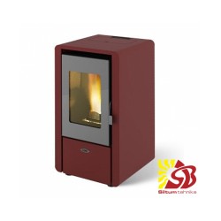 Centrometal granulu kamīns CentroPelet Z6 C, sarkans 2,7-6,15kW ar gaisa apkuri