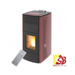 CENTROMETAL granulu kamīns ZV16 C sarkans ar centrālapkuri 4,89/16,1 kW