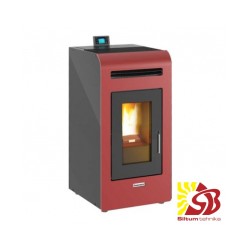 Centrometal granulu kamīns CentroPelet Z14 C sarkans 3,8-13,2kW ar gaisa apkuri