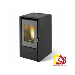 Centrometal granulu kamīns CentroPelet Z6 K, melns 2,7-6,15kW ar gaisa apkuri