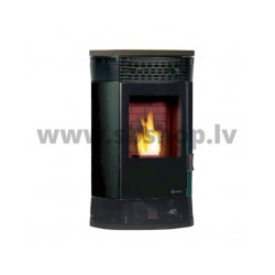 ECOFOREST garnulu kamīns Atenas 14 kW melns