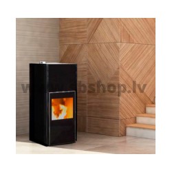 Ecoforest granulu kamīns Hidrocopper 18kW, melns