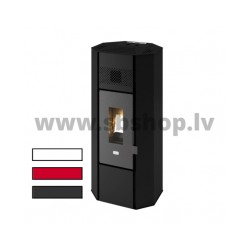 Granulu kamīns Eva Calor TITTI 6,3 kW melns