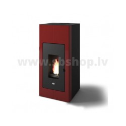 Granulu kamīns Eva Calor ILARIA 17,5kW sarkans