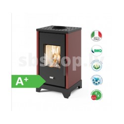 Malkas kamīns Eva Calor LELA NEW 6 kW sarkans