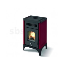 Malkas kamīns Eva Calor MARTA NEW 9.5 kW sarkans