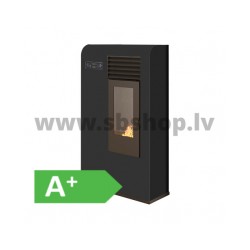 Granulu kamīns Eva Calor ZITA SLIM 7.5kW melns