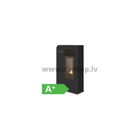 Granulu kamīns Eva Calor ZITA SLIM 7.5kW melns