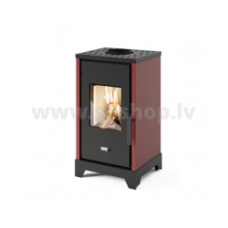 Malkas kamīns Eva Calor LELA sarkans 6 kW