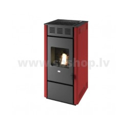 Granulu kamīns Eva Calor MARTINA 11.5kW sarkans