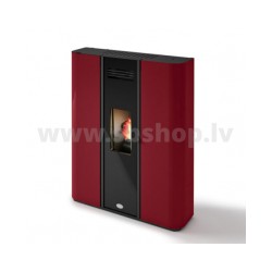 Granulu kamīns Eva Calor DIVA NEW 9,4 kW sarkans