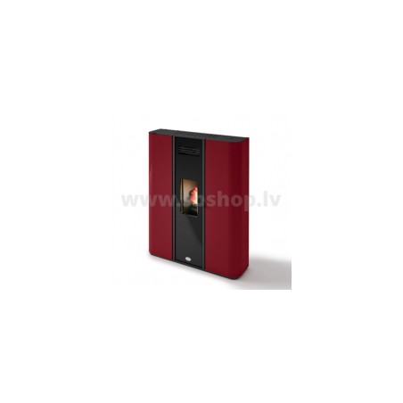 Granulu kamīns Eva Calor DIVA NEW 9,4 kW sarkans