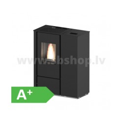 Granulu kamīns Eva Calor CARMEN 7kW melns