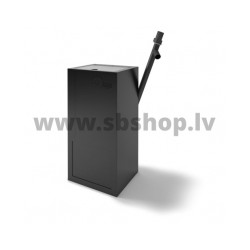 Granulu tvertne EVA Calor ar šneku un automātiku, melna