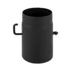 Melnā tērauda skursteņa caurules ar aizbīdni 250mm d130