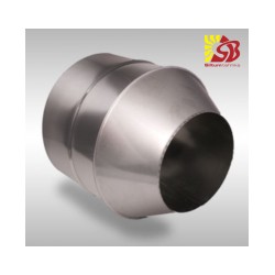 Izolēti nerūsējoša tērauda skursteņa koniskais nobeigums d160/260