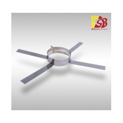 Izolēti nerūsējoša tērauda skursteņa sienas stiprinājums DN250/VP0029