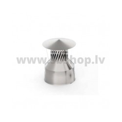 UMK Skursteņa nobeigums ar dzirksteļu slāpētāju, dubultsienu, D180x260, AISI439/439, 0.5mm/0.5mm