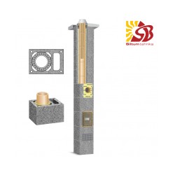 Schiedel RONDO PLUS keramzīta dūmvadi ar ventilāciju d160 5m
