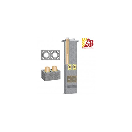 Schiedel RONDO PLUS keramzīta dūmvadi, dubultais d140/140 7m [EN]