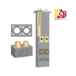 Schiedel RONDO PLUS keramzīta dūmvadi, kombinēts d140/200 7m
