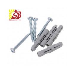 Radiatoru dībeļi un skrūves komplekts (4+4)