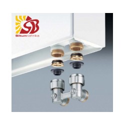 Apakšas pieslēgumi  CALEFFI VK stūra 1/2'' M [EN]