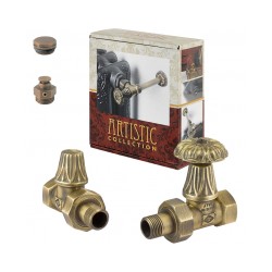 Carlo Poletti Ventīļu komplekts TAISNS 1/2` x 1/2`, bronza [EN]