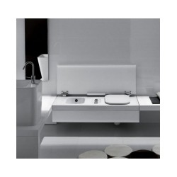 HATRIA G-FULL Pods labās puses WC+bidē komplekts ar baltu SC vāku 120x50cm, piekarināms pie sienas, balts [EN]