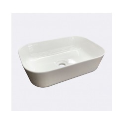 Izlietne HATRIA HAPPY HOUR 18:00S, 55x38x15cm, balta liekama uz virsmas [EN]