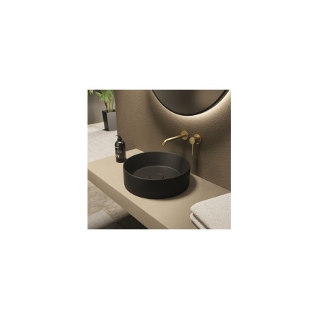 Izlietne HAPPY HOUR 7:00S, D44x15cm, melna matēta [EN]