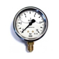 W Manom. ar glicerīnu 0-10bar 1/4" R D63