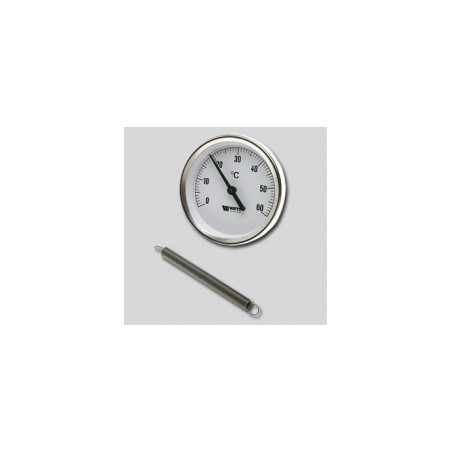 W Termometrs ar atsp. 63mm 120C